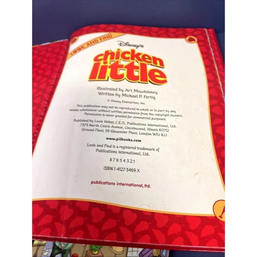 Disney Look and Find Chicken Little & Bolt -‎ hardcover Disny|Art Mawhinney